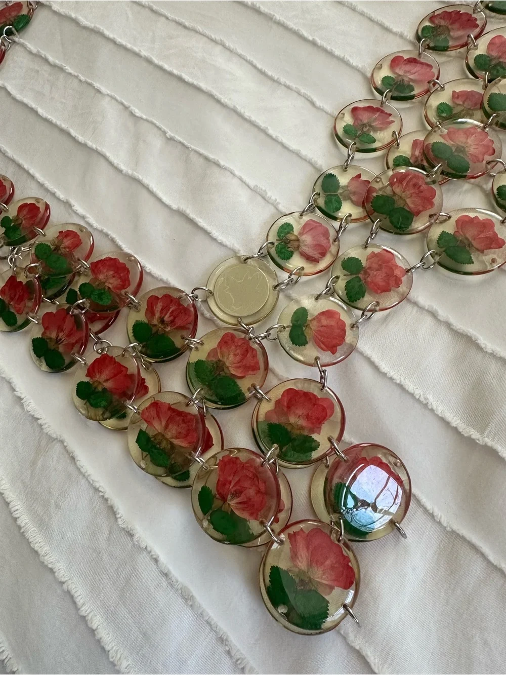 Dauphinette Rose Harness Chainmaille Crop Top S/M - Picture 6 of 11